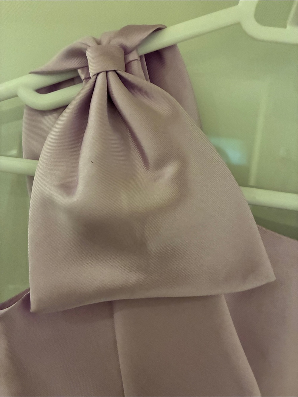 Rare Editions Lavender One-Shoulder Bow Party Dress - Picture 2 of 5
